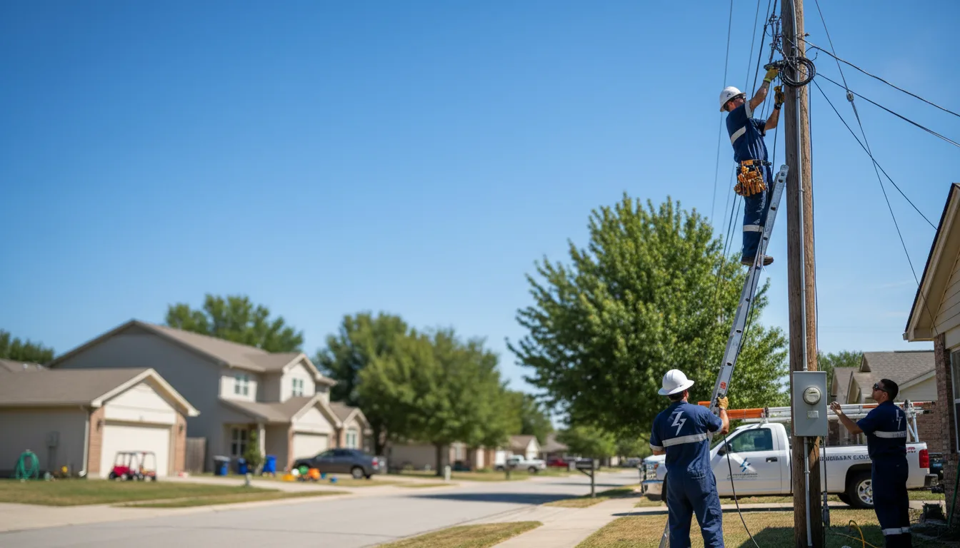 Residential electrician providing installation services in Bruce, MS